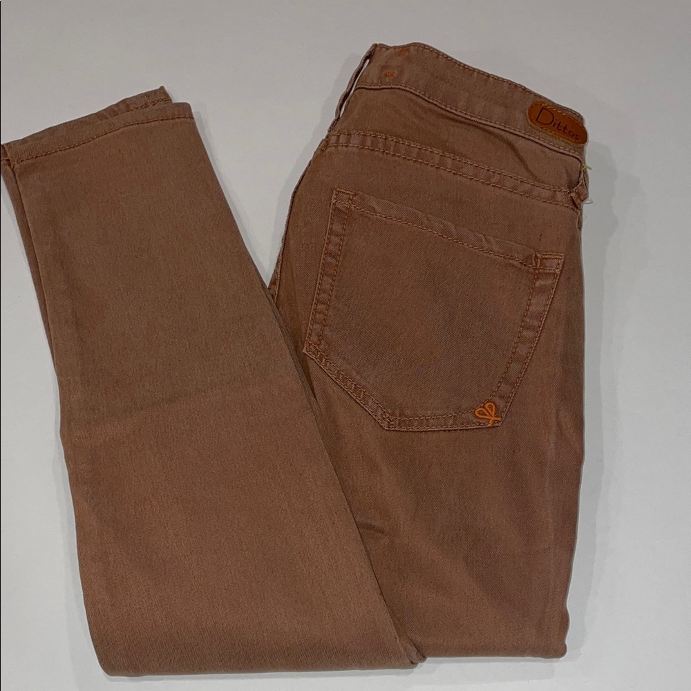 Dittos Women’s Rust Brown ( Nutmeg ) Slim Jeans
